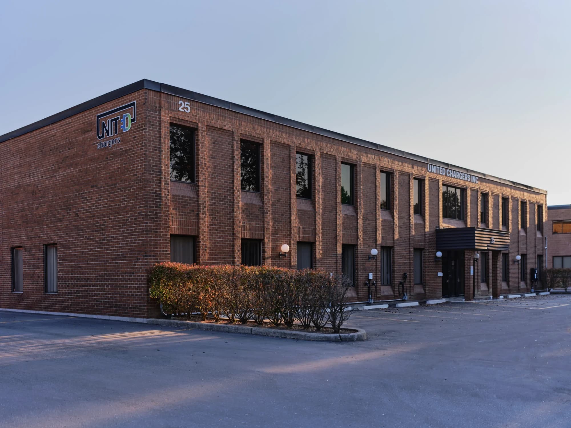 United Chargers building at 25 Pollard St, Richmond Hill, Ontario